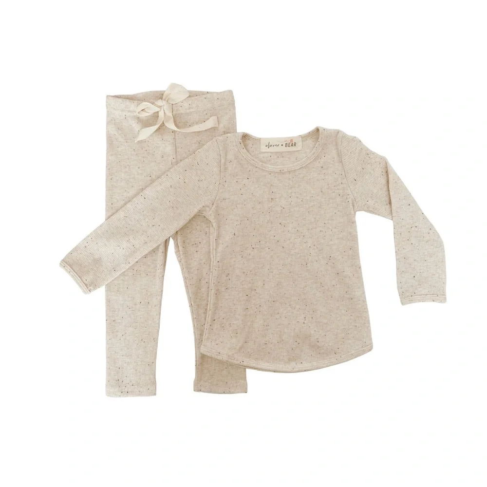 Clover + Bear Ribbed Set - Picture 3 of 5